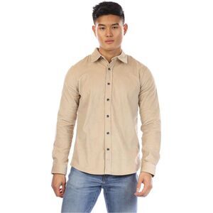 Peter Werth Mens Bexley Corduroy Long-Sleeved Shirt / Sand Brown
